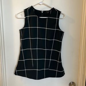 ANN TAYLOR Green Plaid Top 00